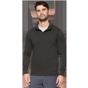 NEW FAIRFAX & FAVOR hans hero twill zip top in charcoal